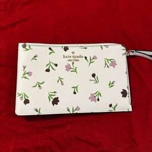 Kate Spade Cream Floral Wristlet